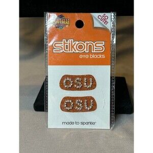 Oklahoma State Cowboys Eye Black Sparkle Rhinestone Stick Ons